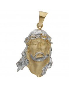 CABEZA CRISTO BICOLOR ORO...