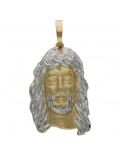 CABEZA CRISTO BICOLOR ORO...