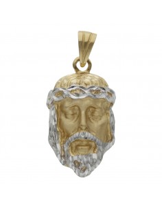 CABEZA CRISTO BICOLOR ORO...