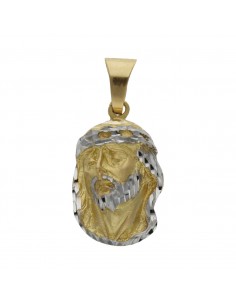 CABEZA CRISTO BICOLOR ORO...