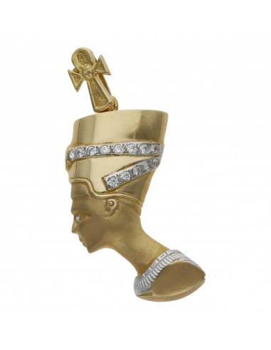 CABEZA NEFERTITI ORO 18KL DE 24X41MM