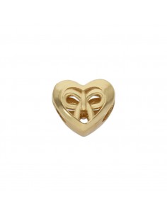 CHARMS CORAZON + LAZO ORO 18KL
