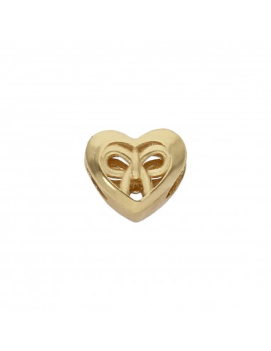 CHARMS CORAZON + LAZO ORO 18KL