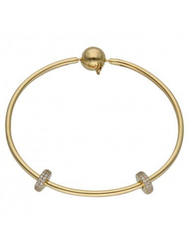 PULSERA RIGIDA ORO 18KL STOPPERS...