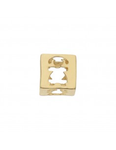 CHARMS CUBO NIÑA ORO 18KL