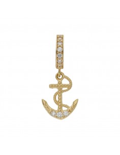 CHARMS COLGANTE ANCLA ORO 18KL