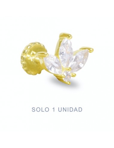 PIERCING 3 CIRCONITAS DORADO LUXENTER