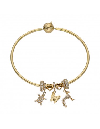 PULSERA RIGIDA ORO 18KL - ANIMALES