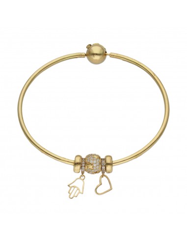 PULSERA RIGIDA ORO 18KL - MANO DE FATIMA