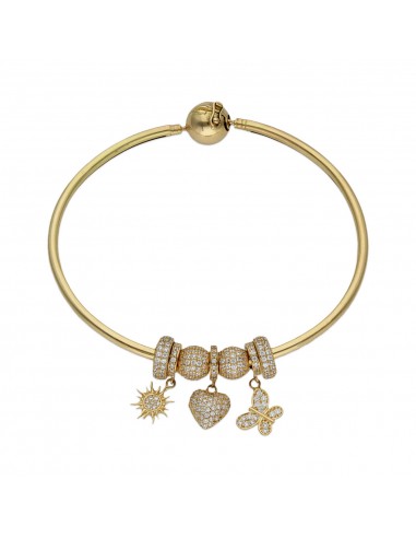 PULSERA RIGIDA ORO 18KL - TUS ABALORIOS