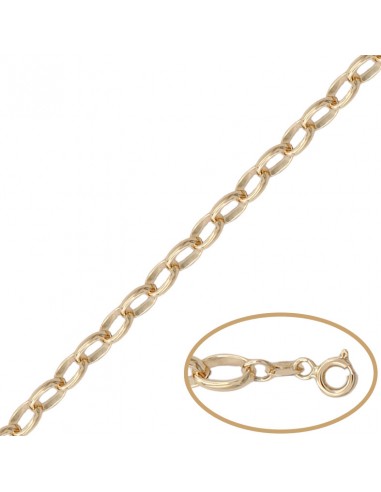 COLLAR HUECO ORO 18KL ROLOT ALARGADO...