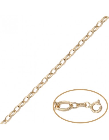 COLLAR HUECO ORO 18KL ROLOT ALARGADO...