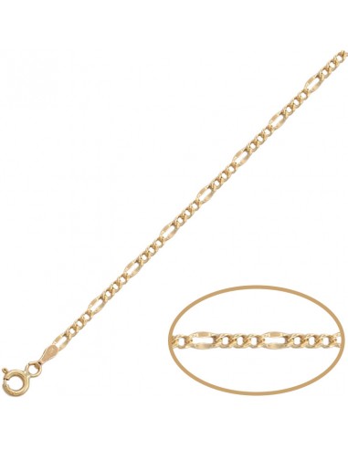 CADENA HUECA ORO 18KL 3x1 - 2.5MM