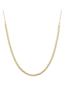 COLLAR BOLAS TALLADAS ORO 18KL