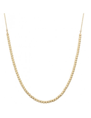 COLLAR BOLAS TALLADAS ORO 18KL