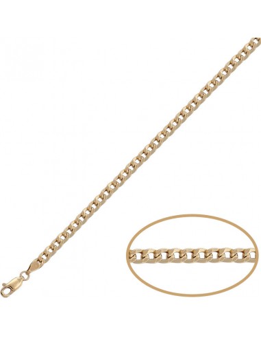 COLLAR ORO 18KL BARBADO HUECO - 4MM