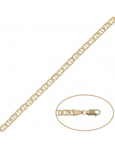 COLLAR ANCLA HUECO ORO 18KL...