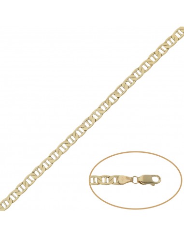 COLLAR ANCLA HUECO ORO 18KL - 4MM