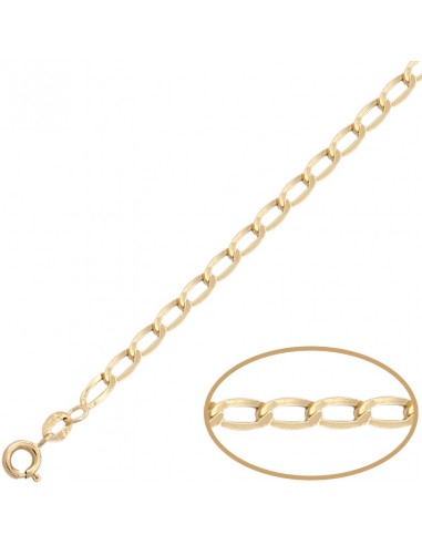 CADENA BILBAO HUECA ORO 18KL - 4MM