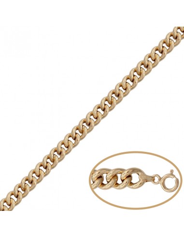 COLLAR ORO 18KL BARBADO HUECO - 8MM