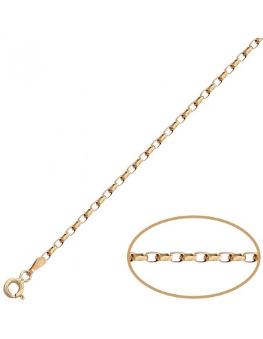 CADENA ROLOT PLANA ORO 18KL - 2MM