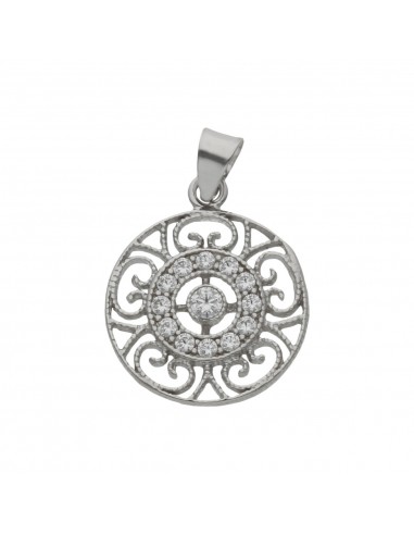 COLGANTE ORO BLANCO 18KL CIRCONITAS