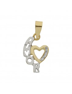 COLGANTE ORO 18KL AMOR +...