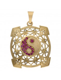 COLGANTE ORO 18KL YING YANG...
