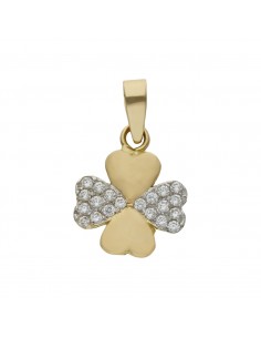 COLGANTE ORO 18KL TREBOL...