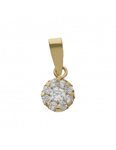 COLGANTE ORO 18KL REDONDO CIRCONITAS