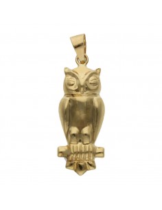 COLGANTE ORO 18KL BUHO
