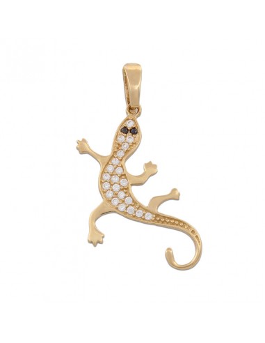 COLGANTE ORO 18KL LAGARTO CON CIRCONITAS